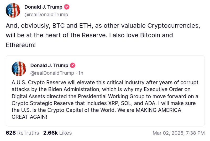 Trump US crypto reserve