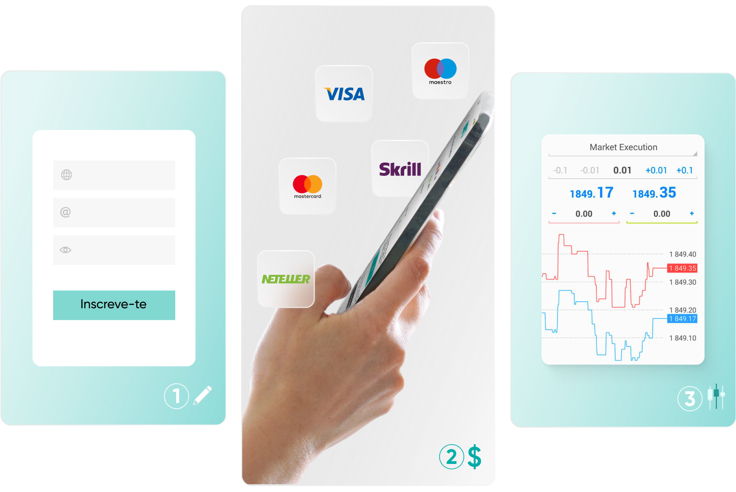 Open an account easily PT