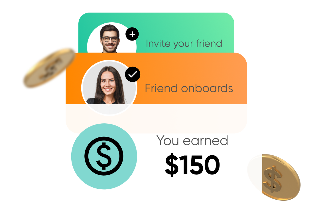 Refer friends for rewards JSC