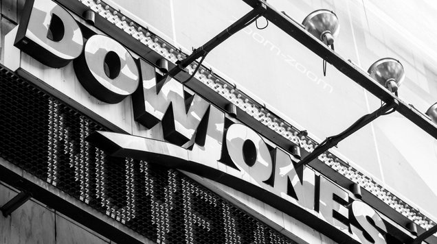 The Dow Jones Index is falling from a historic high
