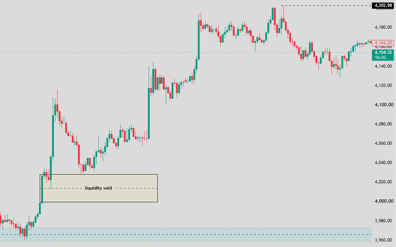 What is a liquidity void